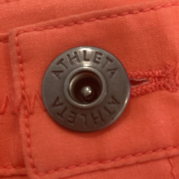 Coral/ Orange Athleta Shorts - Picture 3 of 5